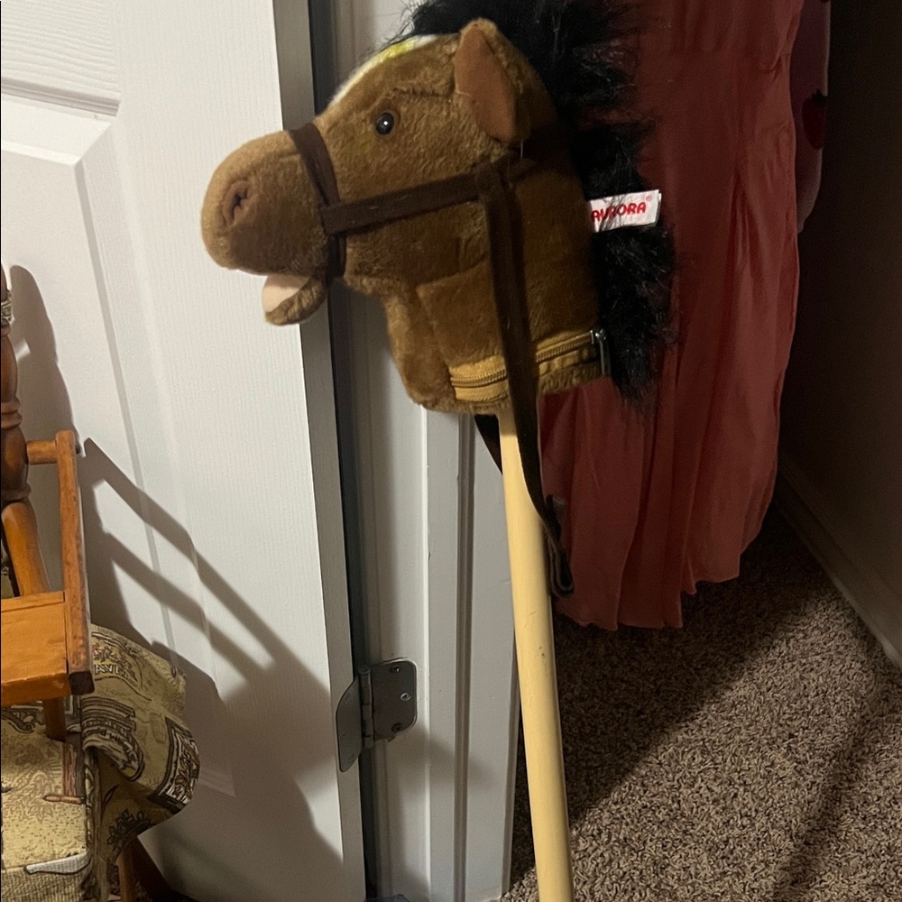 Brown Stick Horse Toy